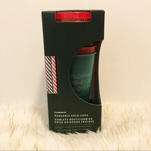 NWT Starbucks 2019 Holiday Reusable Cold Cups